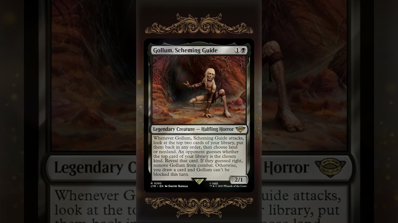 MTG Gollum, Scheming Guide The Lord of the Rings: Tales of Middle-earth  0390 Regular Rare for sale online