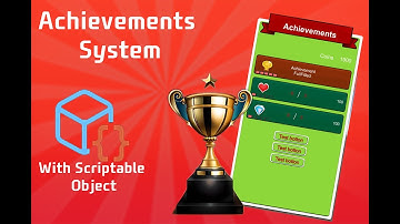 Unity Achievements System using Scriptable object