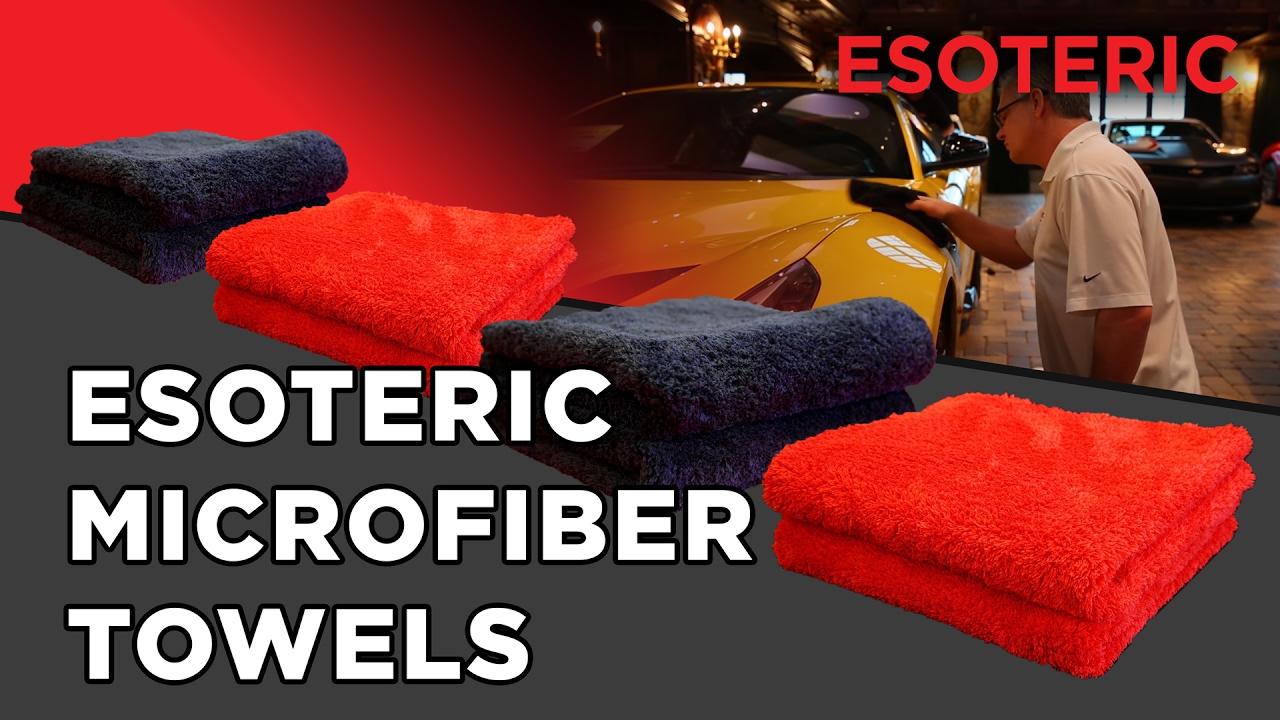 Best Microfiber Towels for car detailing ESOTERIC Car Care YouTube