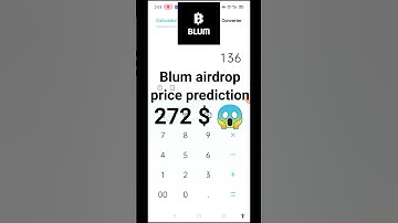Blum airdrop 1/10 coin distribute #blum #crypto prediction price $0.02 listing date 10 October 2024