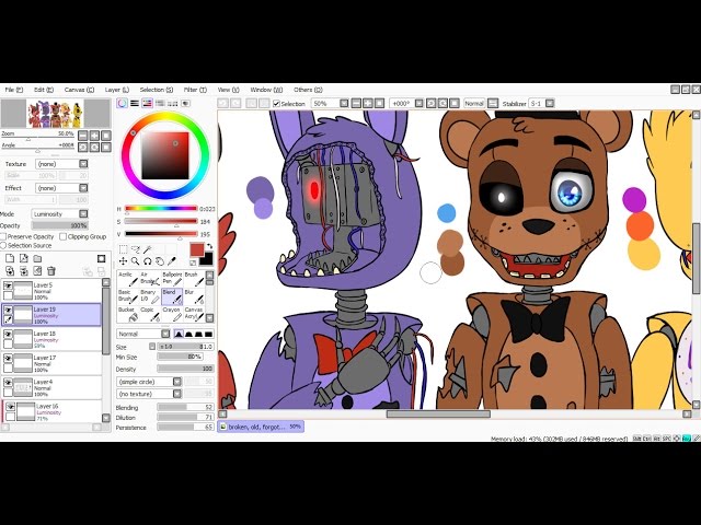 fnaf #speedpaint #glitchtrap #fanart #gacha2 @Melissa