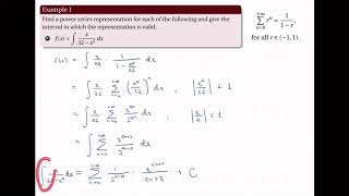 [Math 22] Disc 12 Functions as Power Series (Part 1 of 3)