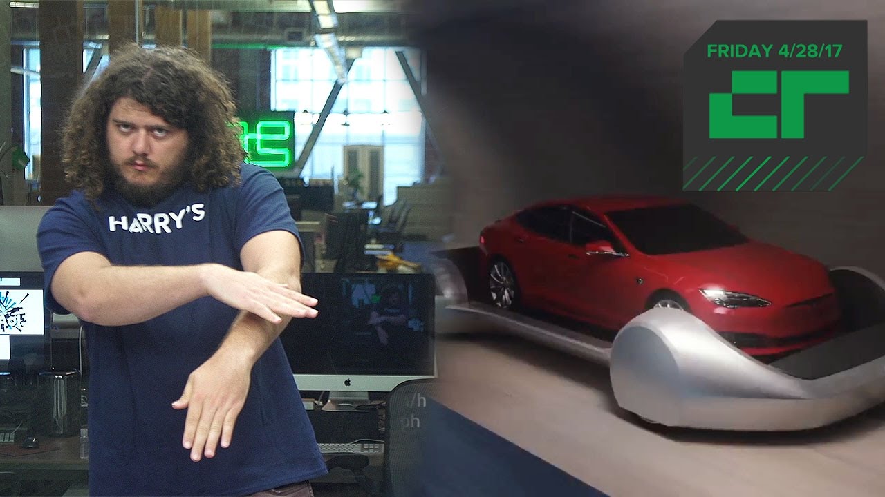 Elon Musk's Tunnel Vision Gets Rendered | Crunch Report - Elon Musk shows off a video about his tunnel boring company, The Boring Company, a self-driving Apple test vehicle is spotted in the wild and Cloudera and Carva