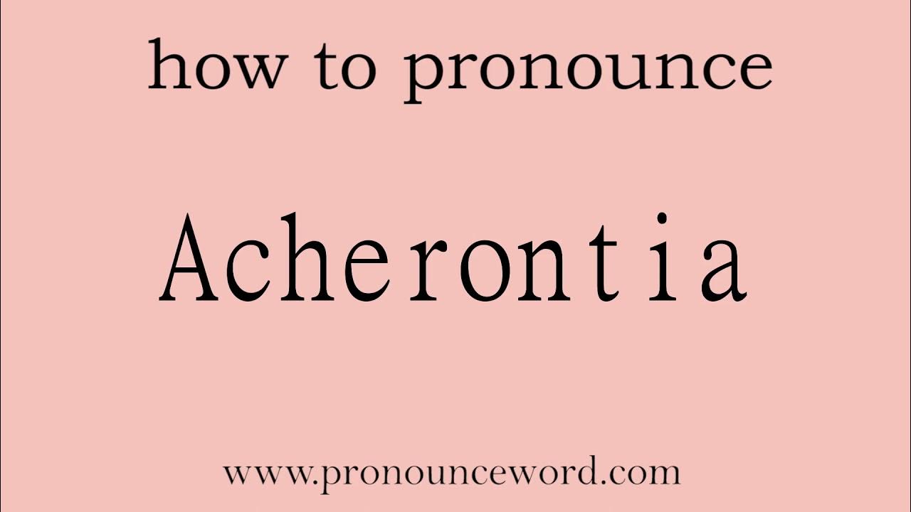 Acherontia How To Pronounce Acherontia In English correct Start acherontia-how-to-pronounce-acherontia-in-english-correct-start