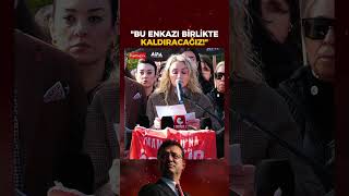 Dilek Kaya İmamoğlu, Ekrem İmamoğlunun Mesajını Okudu Bu Enkazı Birlikte Kaldıracağız