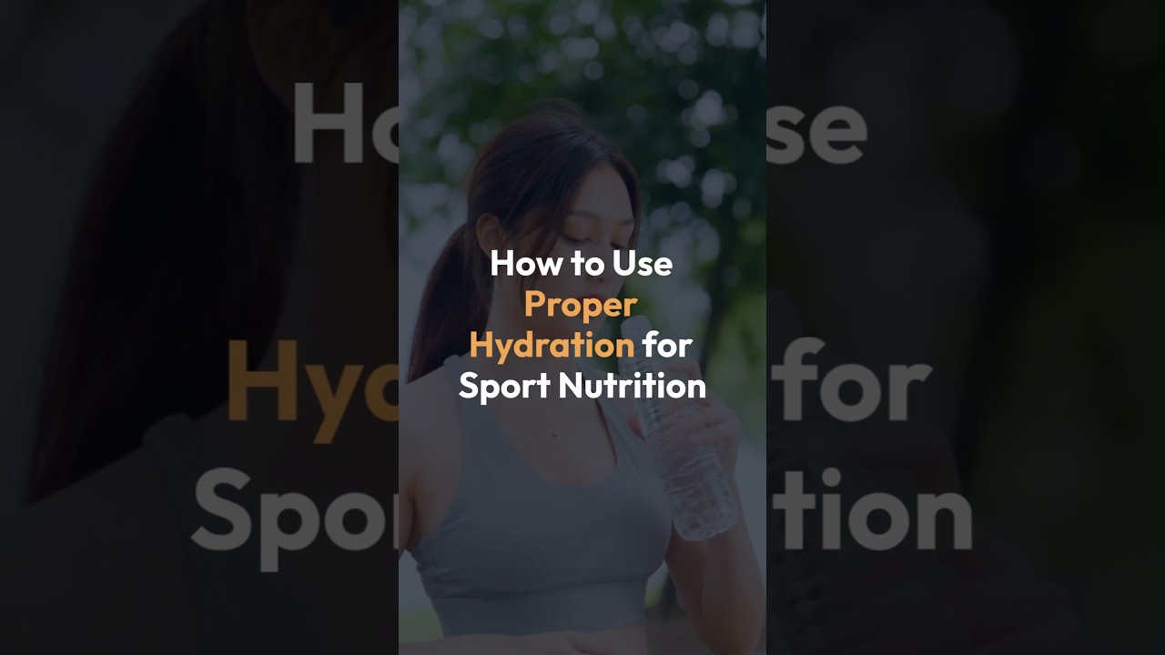 How to prepare the proper hydration for sport nutrition