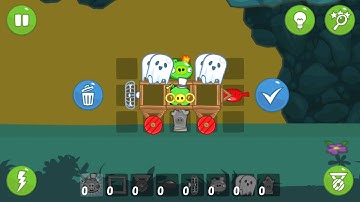 Bad piggies hidden loot crates 3 stars bone umbrella