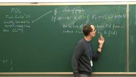 Daniel Kral (Charles University) / Deciding First Order Logic Properties of Matroids / 2011-10-28