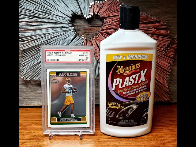 Clean Scratches on PSA Slabs using Meguiar's PLASTX!! 