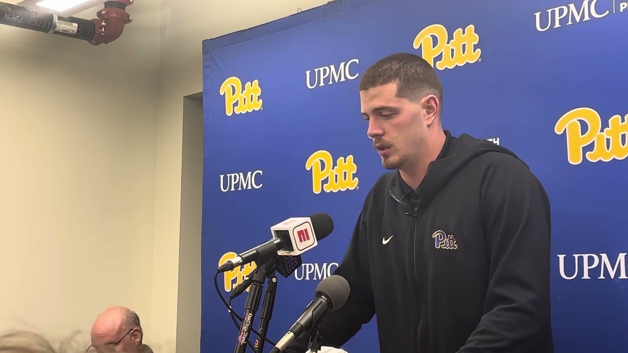 Pitt QB Eli Holstein Discusses OT Loss Against West Virginia | 9/13/25 | PSN