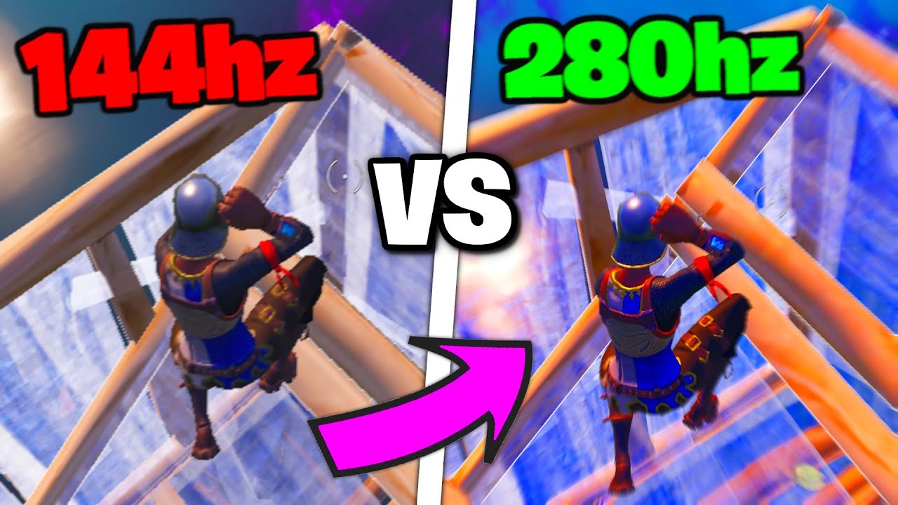 144hz vs 280hz Monitor in FORTNITE!