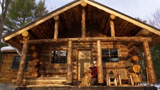 Winter is Here! Installing an Insulated Wood Ceiling and in my Off Grid Log Cabin