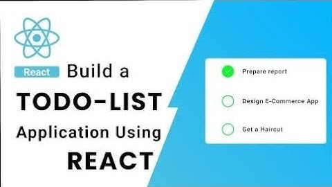 TODO-LIST Application In React.Js