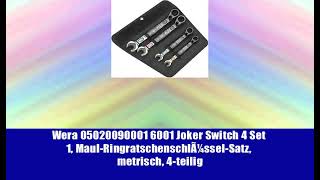 Wera 05020090001 6001 Joker Switch 4 Set 1, Maul-RingratschenschlÃ¼ssel-Satz, metrisch, 4-teilig