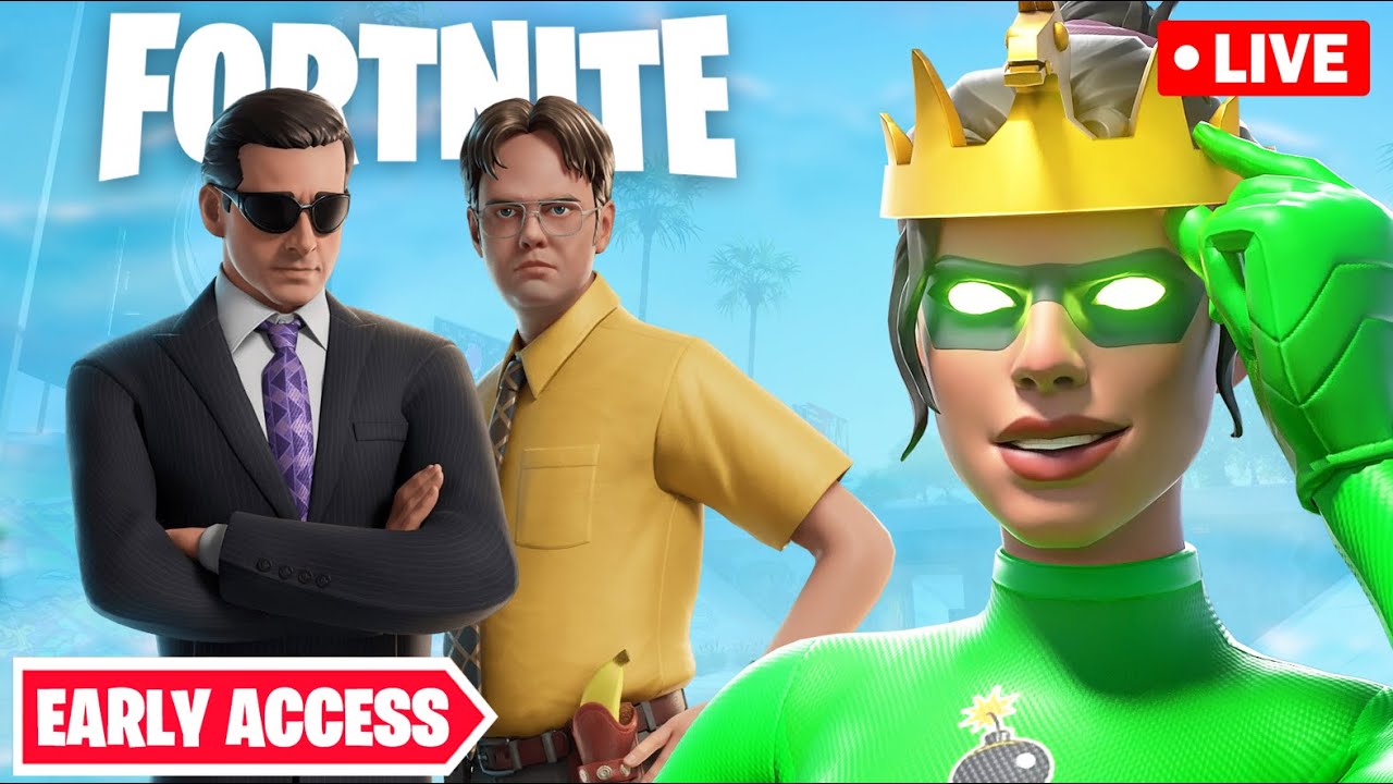 I GOT THE OFFICE FORTNITE SKINS EARLY!