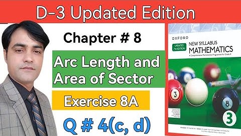 Exercise 8A Question 4(c, d) II New Syllabus Mathematics Book D3 Updated Edition #taleem
