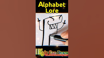 Vẽ Alphabet Lore DEFG Đơn Giản🌈 | How To Draw Alphabet Lore Simple🌈 #shorts
