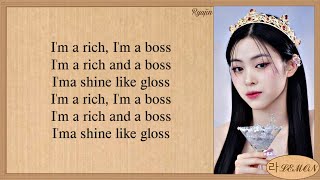 ITZY Ryujin Boss Bitch Cover Lyrics (Original : Doja Cat) || Ryujin solo stage