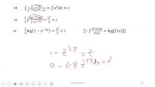 MFC-3-Unit-II-13-How to Solve Variable Separable Differential Equation-Example-02