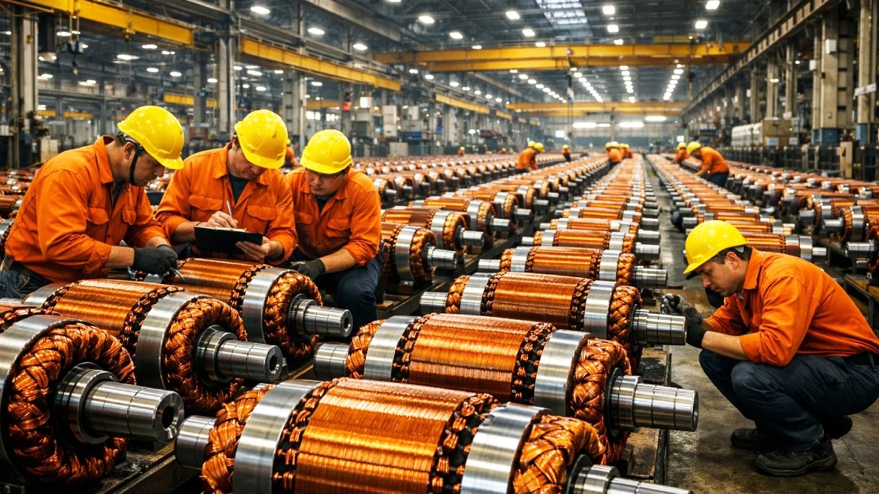 Milyonlarca ELEKTRİK MOTORU Nasıl Üretiliyor?