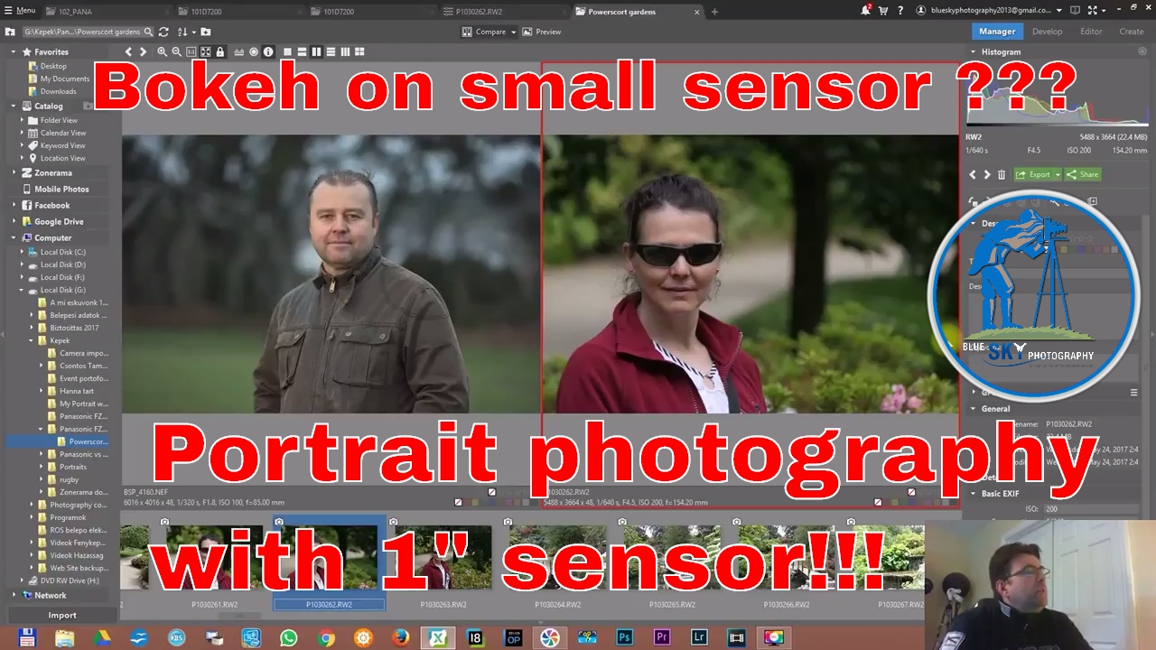 Sensor Portrait How to shoot nice portraits with a 1 inch sensor ??? 1 inch sensor vs ...