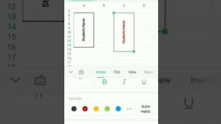 How To Write Vertically in Excel || Mobile App || WPS Office 👍🏻 screenshot 5