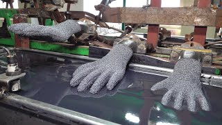 Coated Work Gloves Mass Production Factory. Korean Work Glove Manufacturing Process