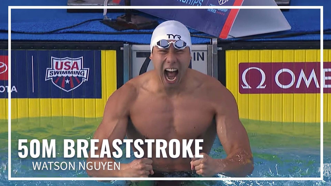 Watson Nguyen Comes Out on Top in 50M Breaststroke | 2026 Toyota National Championships
