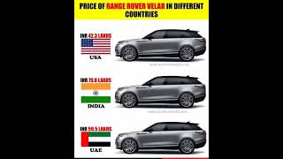 Range Rover Velar Price In Different Countrys