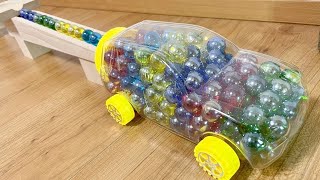 Marble Run Race ☆ HABA Slope, Dump Truck & Garbage Truck #46