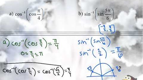 Evaluating Compositions of Inverse Trigonometric Functions Part 2