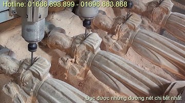 Máy Đục Tượng 1811 - 6 Đầu Khắc