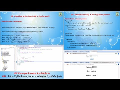 Lesson - 10 : JSP - JSP Standard Action element - forward, param, params