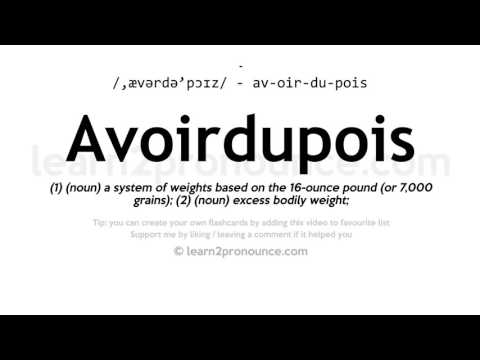 Video: Avoirdupois системасы үчүн стандарттуу бирдиги деген эмне?