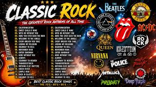 Classic Rock Songs 70's 80's 90's Playlist 🔥 Guns N Roses, Metallica, The Police, Pink Floyd