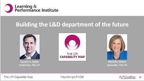 Building the L&D Department of the Future