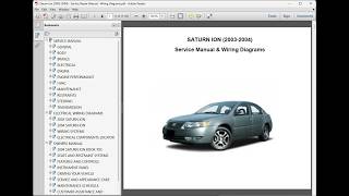 Player Profile Saturn Ion 2003-2004          - Workshop Service Repair Manual - Electrical Wiring Diagrams
