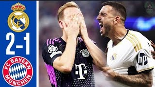 Real Madrid vs Bayern Munich 2-1 - All Goals & Highlights - Champions League 2024