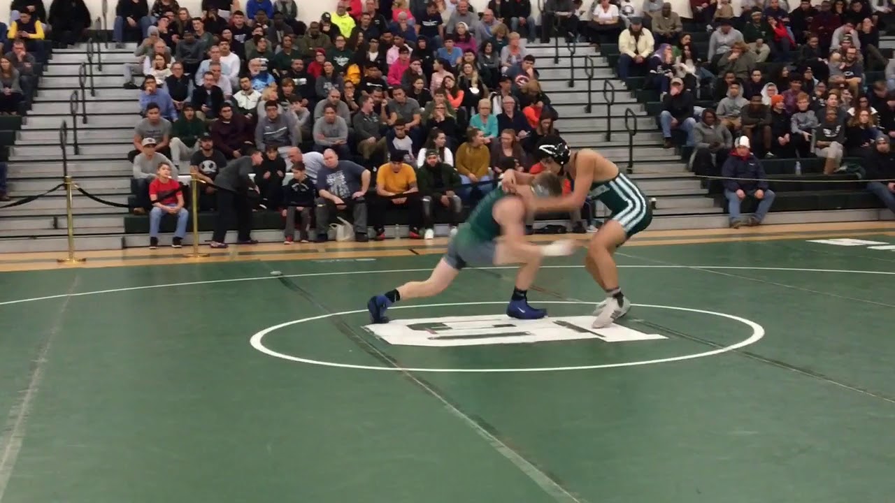 Raritan’s Russell Benson scores a takedown