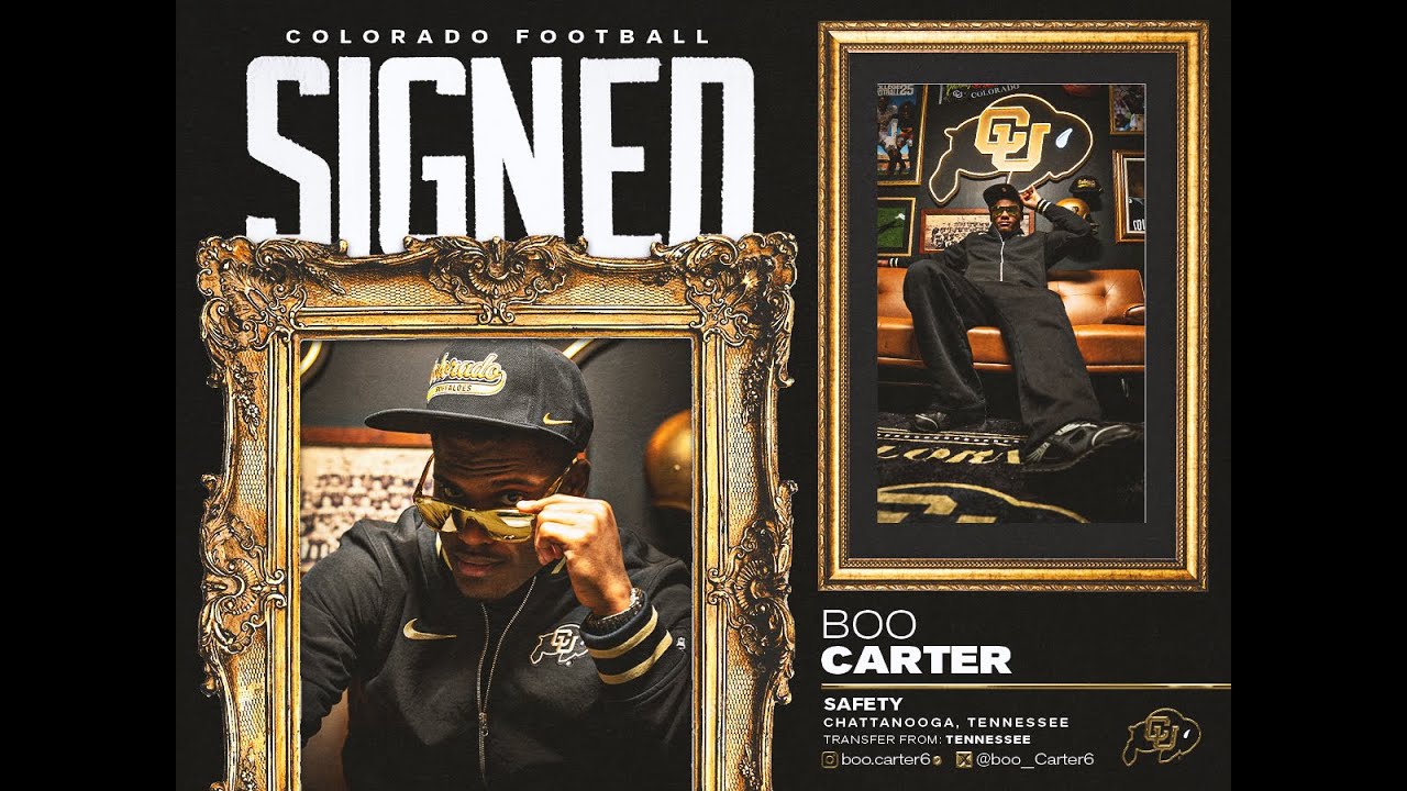 Colorado Football: 2026 Transfer Portal | Boo Carter Signed