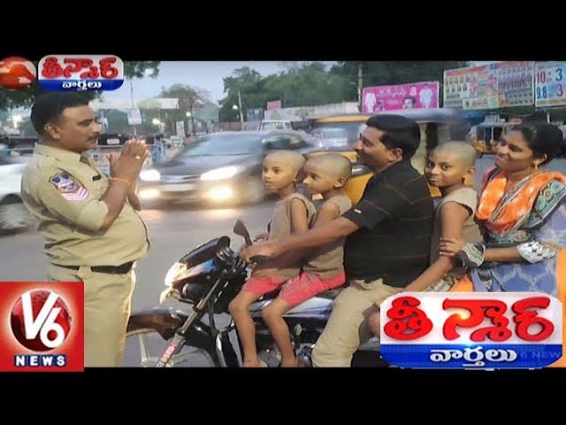 Happens Only In India | Police Plea Traffic Offender For Quint Bike Ride | Teenmaar News | V6 News Happens Only In India | Police Plea Traffic Offender For Quint Bike Ride | Teenmaar News | V6 News