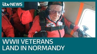 World War II veterans parachute into Normandy 75 years after D-Day landings | ITV News