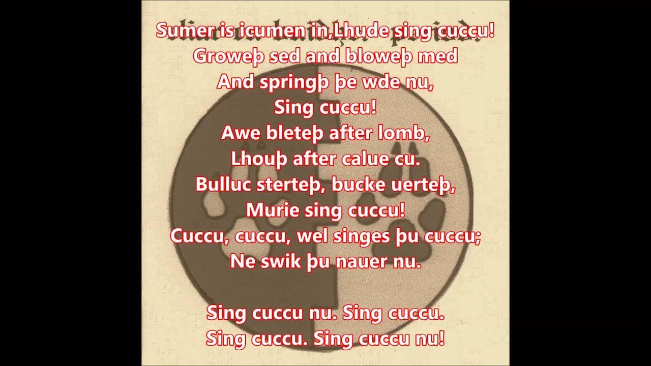 Sumer is icumen in Sumer is icumen in