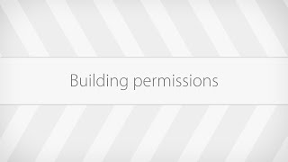 Building permissions /Paxton10 system user tutorial/