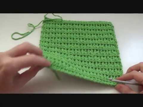 Haak Een Pannenlap Met Vasten En Halve Stokjes Youtube