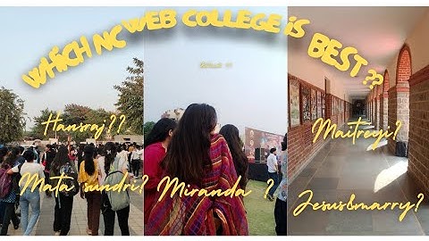 BEST NCWEB COLLEGE 👍🏻| DELHI UNIVERSITY | GIRLS COLLEGE | #NCWEB #DU #GIRLSCOLLEGE