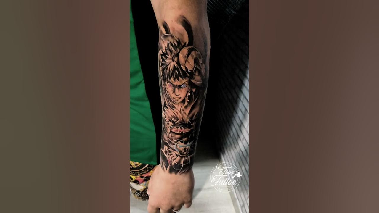 tattoo para @tomastestarmata #obito . . . . #naruto #narutoshipuden # akatsuki #uchiha #tattoolife #tattoos #tatuagem #tatuaggio…