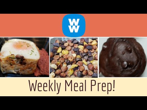 WW WEEKLY MEAL PREP | CHOCOLATE MUFFINS | HASHBROWN BFAST CUPS | WEIGHT WATCHERS!
