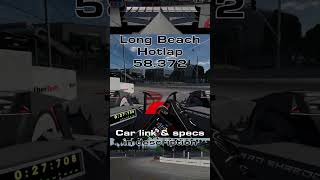Long Beach Hot-Lap | EHP Zyphel | Time Attack Weapon (Assetto Corsa Custom Car) #shorts