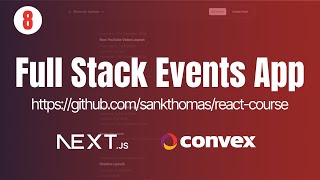 Part 8 | Create Event Page | Full Stack Events App with Convex and Kinde Auth | TsbSankara